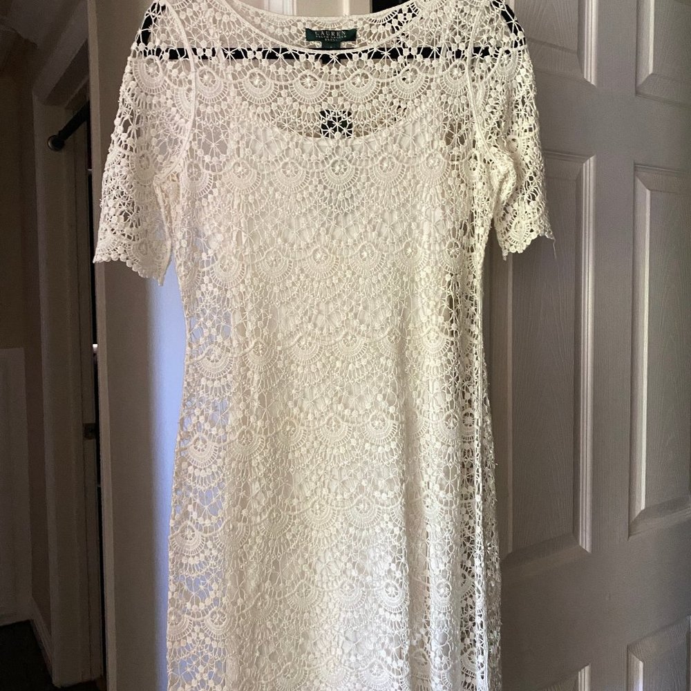 Lauren White Lace Dress